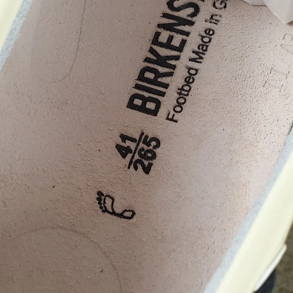 Birkenstock Tennessee Shoes Mens 8‎ / Womens 10 White Black Lace-Up *read*